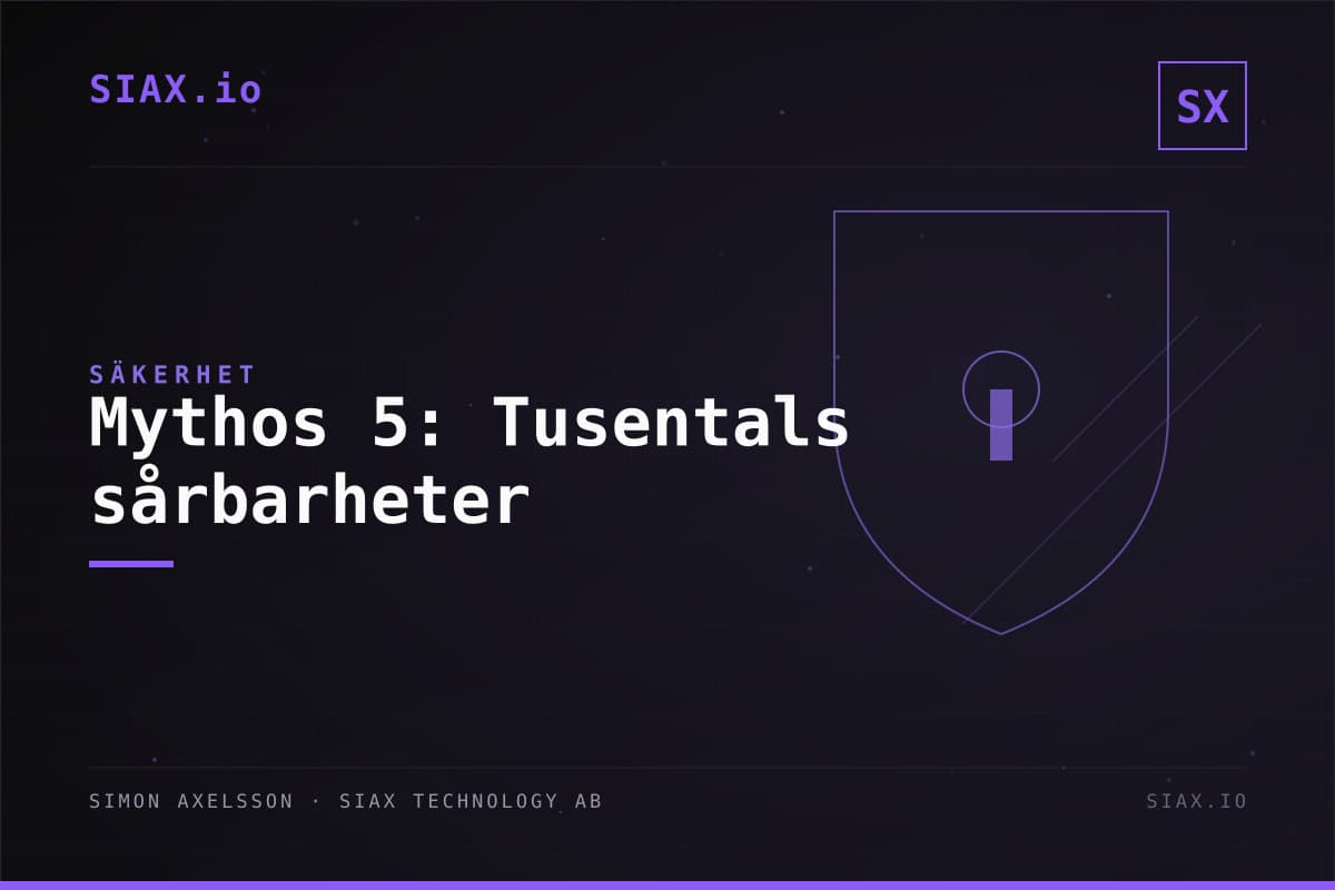 Mythos 5 – Modellen som upptäckte tusentals sårbarheter
