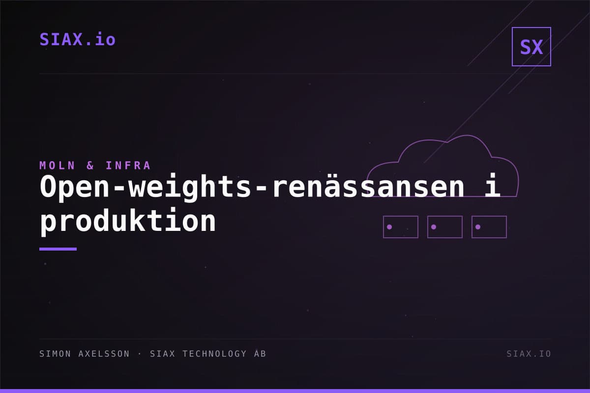 Open-weights-renaissansen: Llama 4.X, Mistral och Gemma 4 i produktion