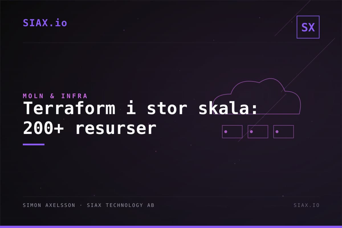 Terraform i stor skala: Hantera 200+ resurser utan att bli galen